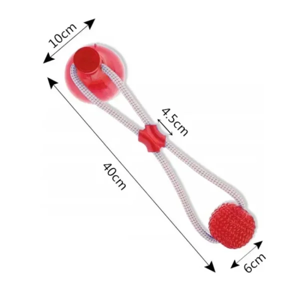 Pet Toys with Suction Cup Dog Push Toy with TPR Ball Pet Tooth Cleaning Chewing Rubber Dog Toys for Small Dogs Rubber Dog Toy - Bild 5