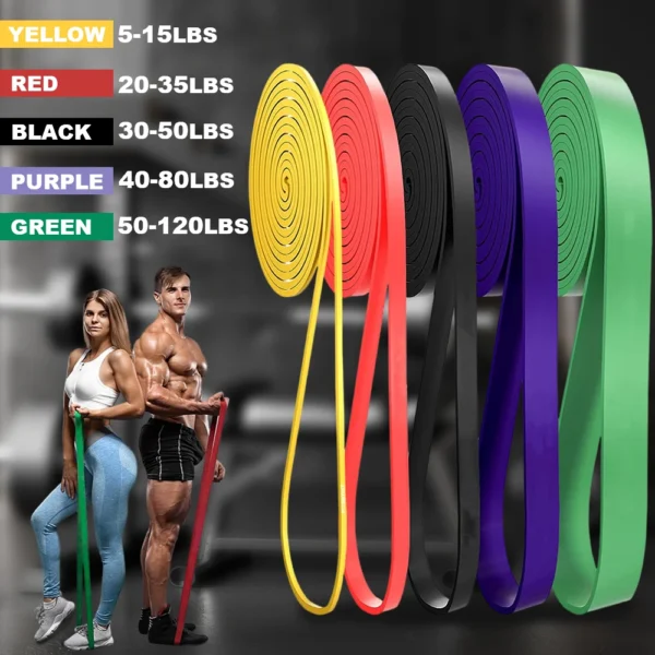 Träningsband i latex 2–54 kg – motståndsband för boxning, gym och hemmaträning